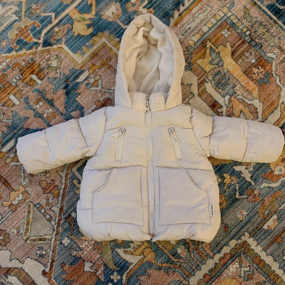 Zara Baby Girl’s Winter Puffer Coat